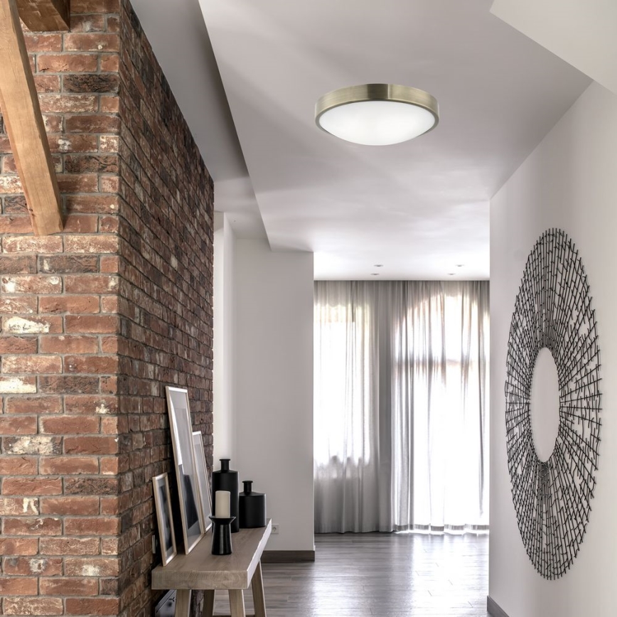 Ceiling light JONAS 2xE27/60W/230V diameter 36 cm patina