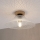 Ceiling light JULL WOOD 1xE27/15W/230V oak finish / clear glass, diameter 34 cm