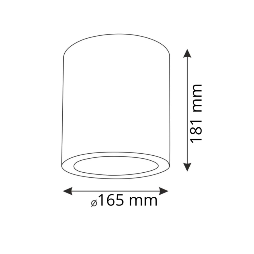 Ceiling light JUPITER 1xE27/20W/230V 181x165 mm