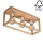 Ceiling light KAGO 3xE27/60W/230V matte oak - FSC certified