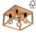 Ceiling light KAGO 4xE27/60W/230V matte oak - FSC certified