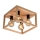 Ceiling light KAGO 4xE27/60W/230V matte oak