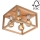Ceiling light KAGO 4xE27/60W/230V oak - FSC certified