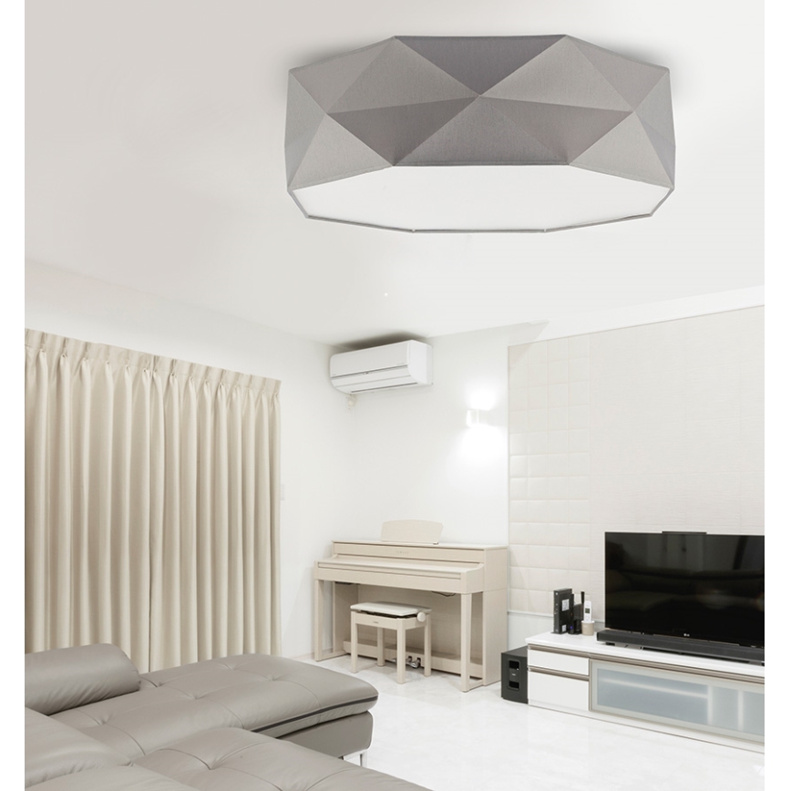 Ceiling light KANTOOR 4xE27/60W/230V grey