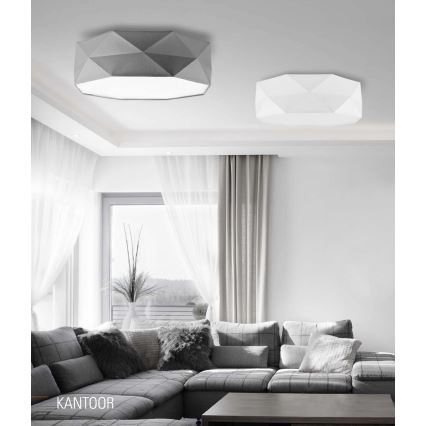 Ceiling light KANTOOR 4xE27/60W/230V white