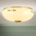 Ceiling light LANDHAUS 2xE27/60W/230V diam. 28 cm brass/beige/green