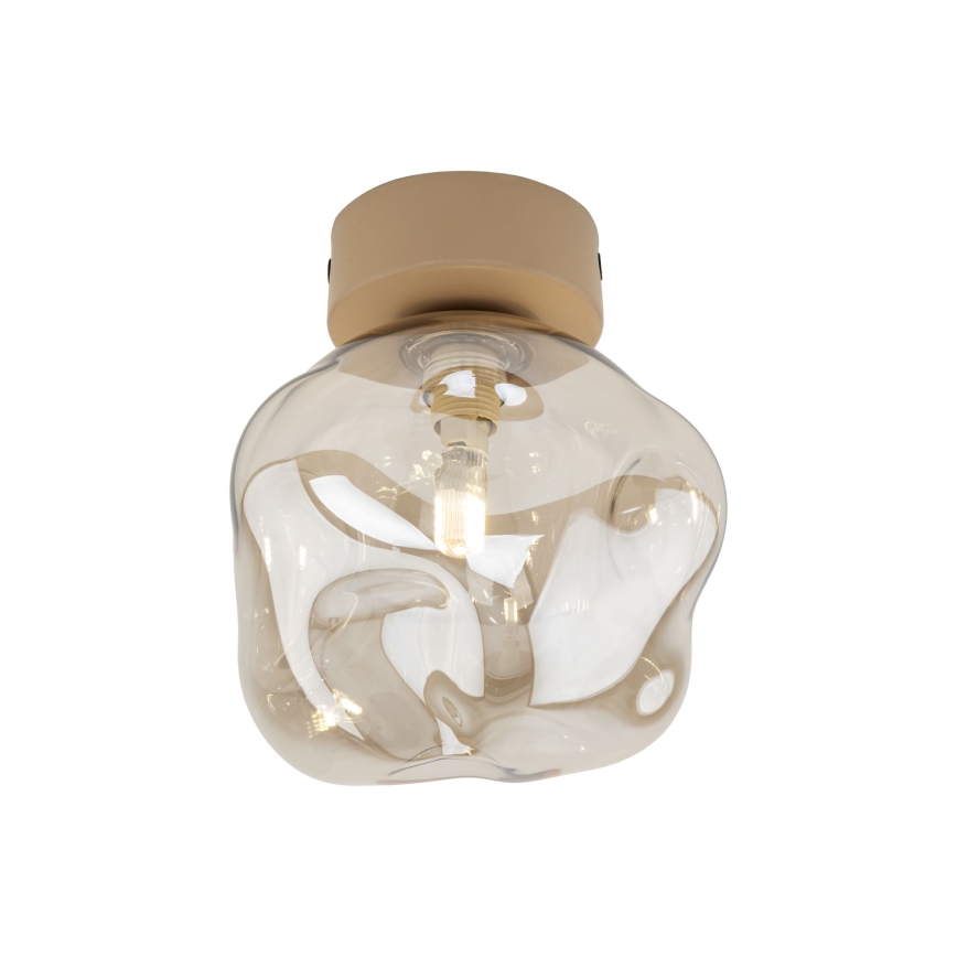 Ceiling light LAVA 1xG9/8W/230V beige/smoked beige