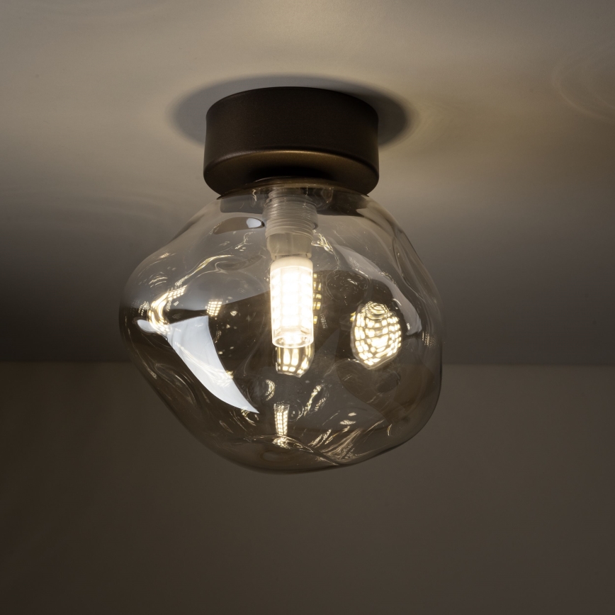 Ceiling light LAVA 1xG9/8W/230V, bronze/smoked beige
