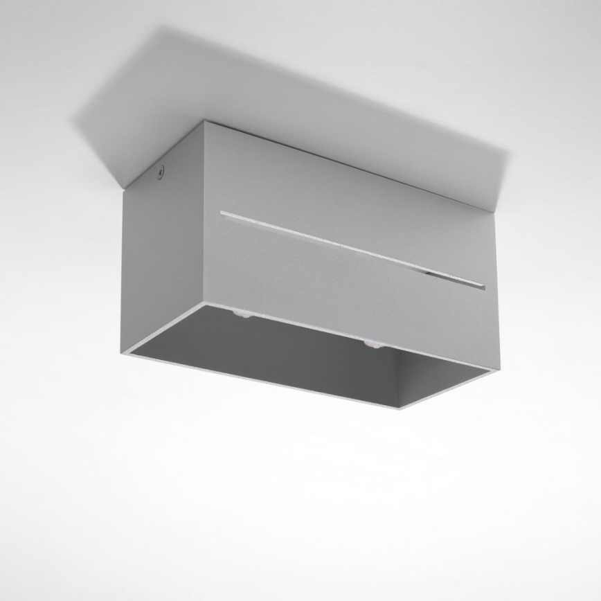 Ceiling light LOBO 2xGU10/40W/230V grey