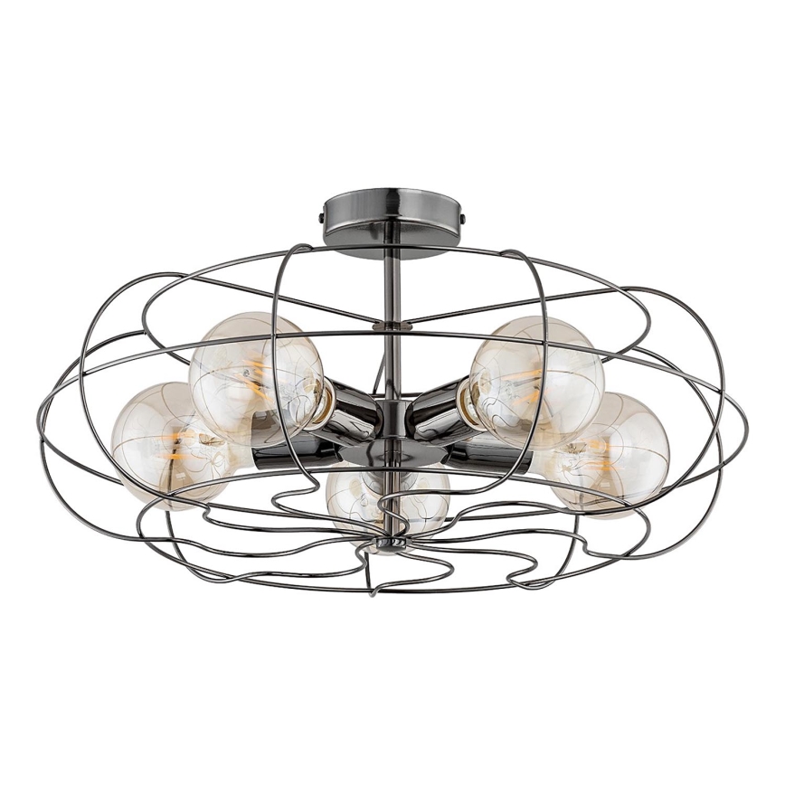 Ceiling light LOTOS 5xE27/15W/230V anthracite
