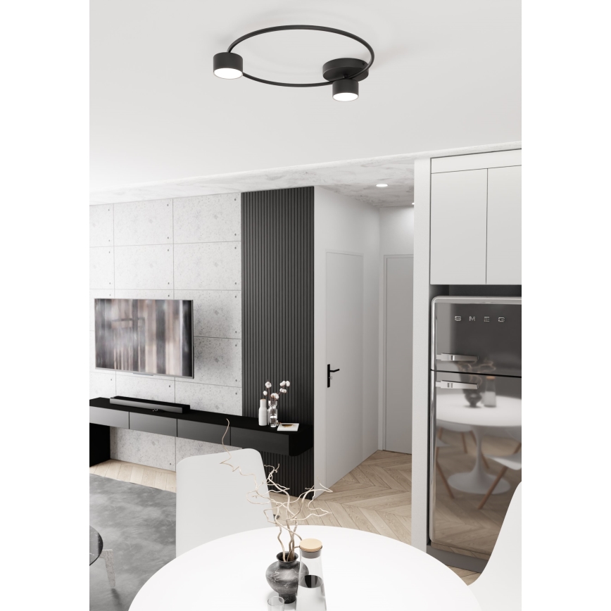 Ceiling light LUCIO 2xGX53/12W/230V black