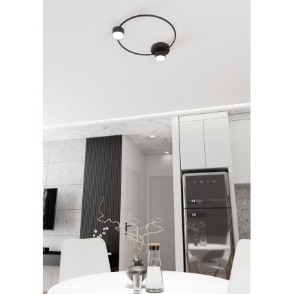 Ceiling light LUCIO 2xGX53/12W/230V black