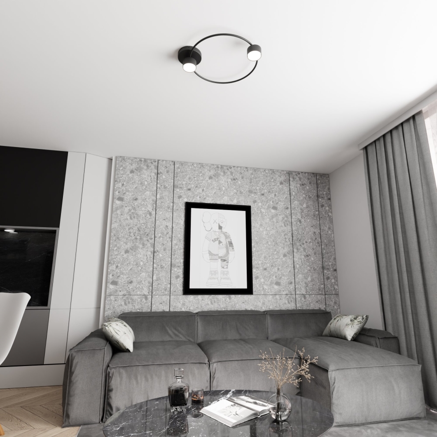 Ceiling light LUCIO 2xGX53/12W/230V black