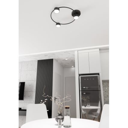 Ceiling light LUCIO 3xGX53/12W/230V black