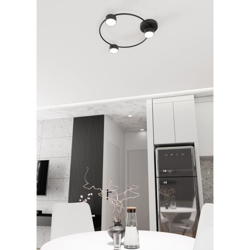 Ceiling light LUCIO 3xGX53/12W/230V black