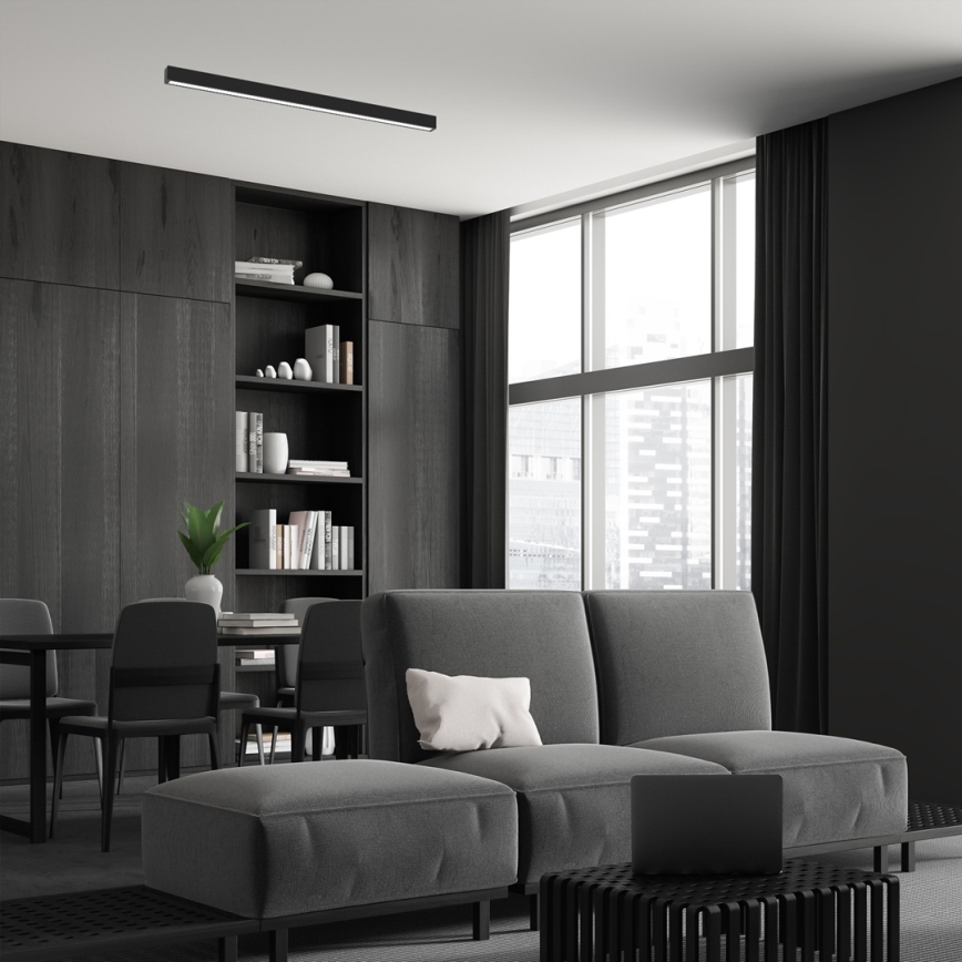 Ceiling light LUNGO T8 1xG13/18W/230V black