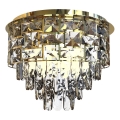 Ceiling light LUXURIA 9xE14/40W/230V d. 48 cm gold