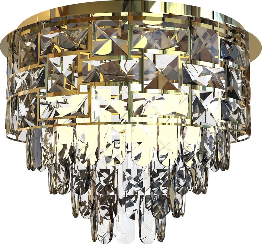 Ceiling light LUXURIA 9xE14/40W/230V d. 48 cm gold