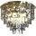 Ceiling light LUXURIA 9xE14/40W/230V d. 48 cm gold