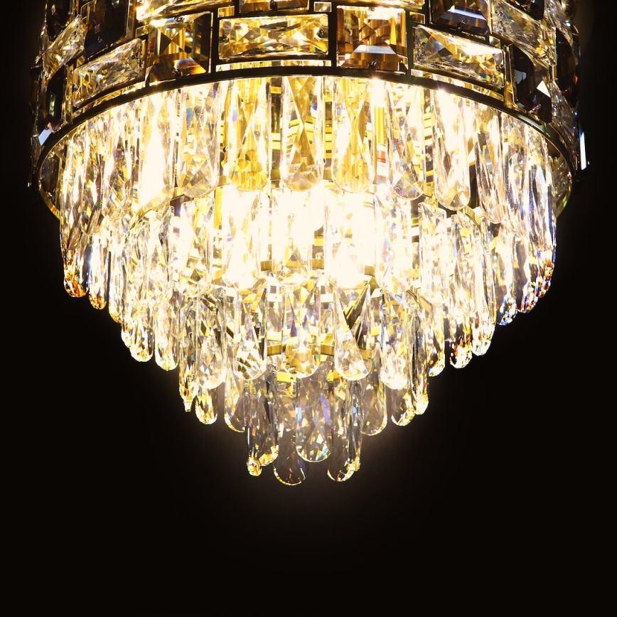 Ceiling light LUXURIA 9xE14/40W/230V d. 48 cm gold