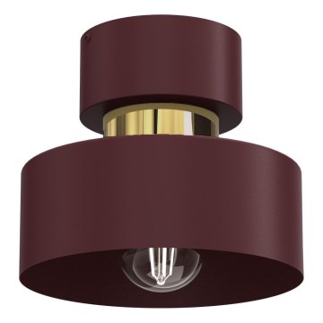Ceiling light MARTI 1xE27/15W/230V pr. 20,5 cm burgundy/gold