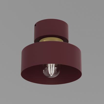 Ceiling light MARTI 1xE27/15W/230V pr. 20,5 cm burgundy/gold