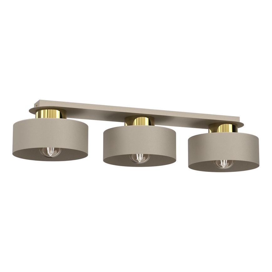 Ceiling light MARTI 3xE27/15W/230V beige/gold