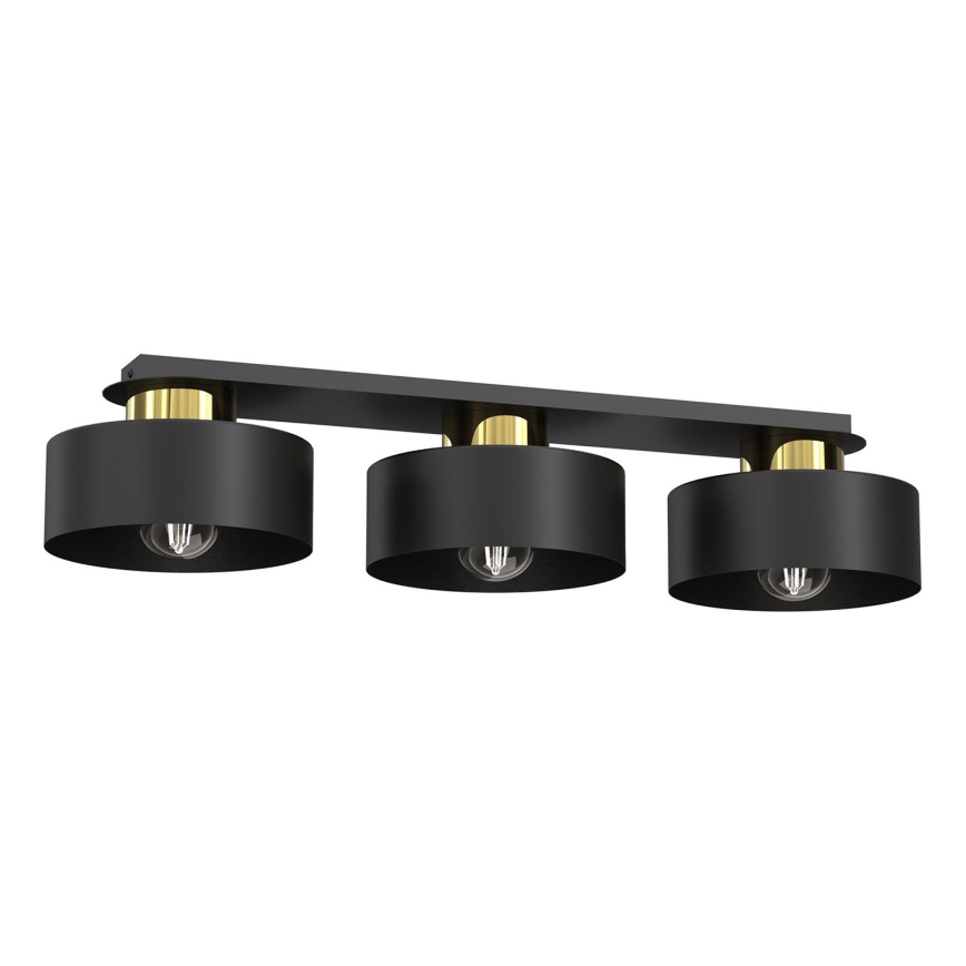 Ceiling light MARTI 3xE27/15W/230V black/gold
