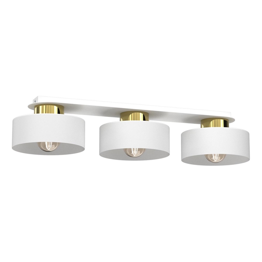 Ceiling light MARTI 3xE27/15W/230V white/gold