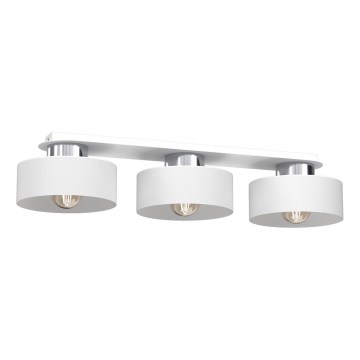 Ceiling light MARTI 3xE27/15W/230V white/shiny chrome