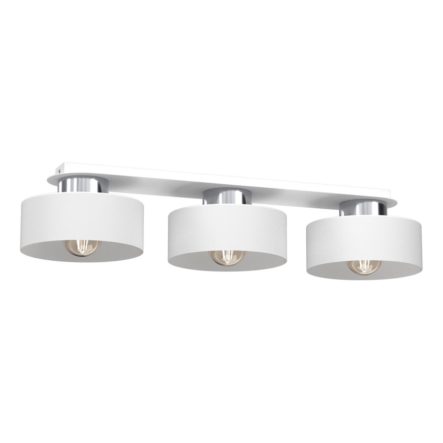 Ceiling light MARTI 3xE27/15W/230V white/shiny chrome