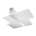 Ceiling light MASSIMO 2xE27/60W/230V white/shiny chrome