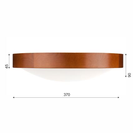 Ceiling light MEDA 2xE27/60W/230V pine - FSC certified