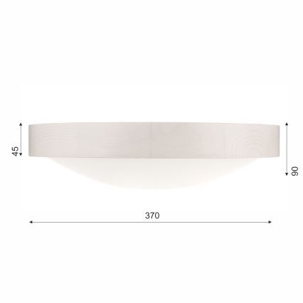 Ceiling light MEDA 2xE27/60W/230V pine - FSC certified