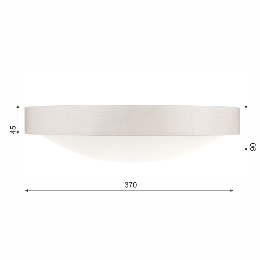 Ceiling light MEDA 2xE27/60W/230V pine - FSC certified
