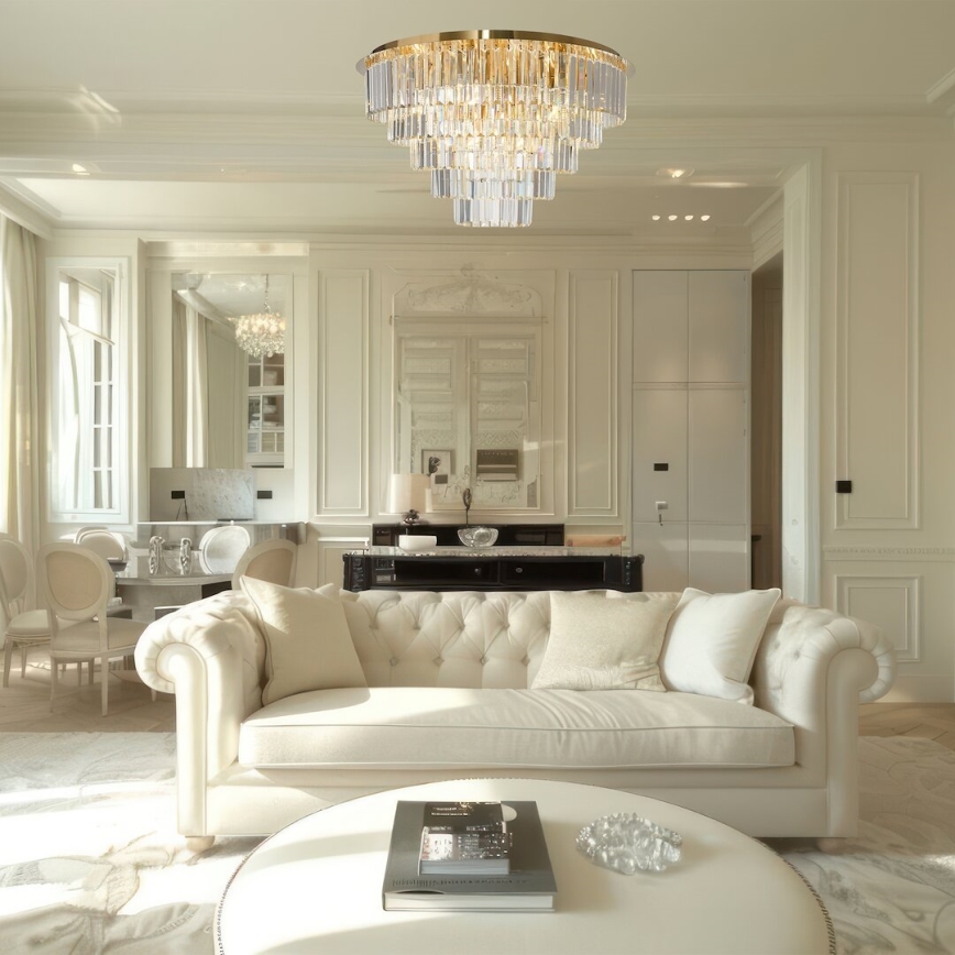 Ceiling light MILANO 12xE14/40W/230V gold