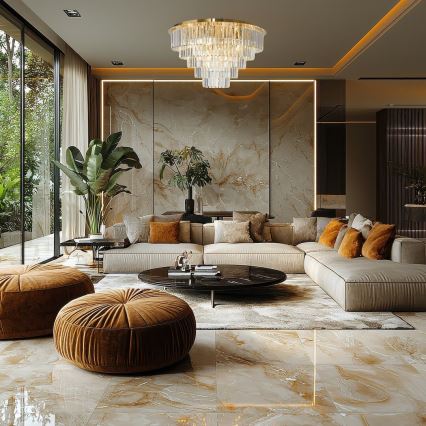 Ceiling light MILANO 12xE14/40W/230V gold