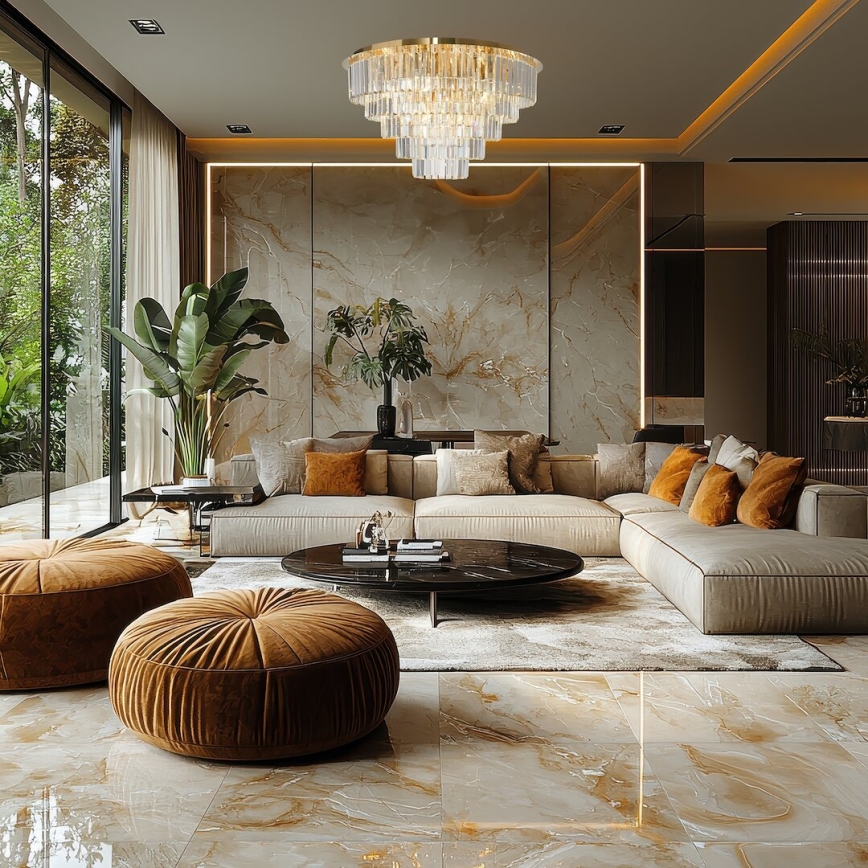 Ceiling light MILANO 12xE14/40W/230V gold