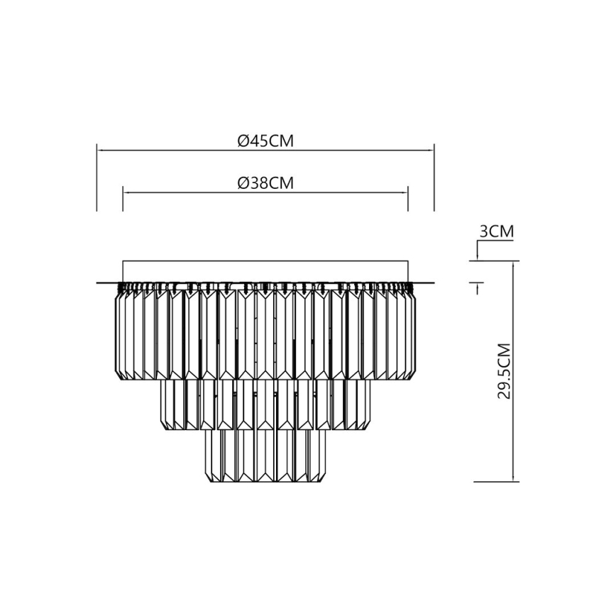 Ceiling light MILANO 6xE14/40W/230V gold