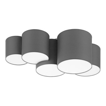 Ceiling light MONA 5xE27/15W/230V grey
