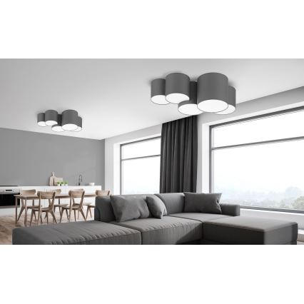 Ceiling light MONA 5xE27/15W/230V grey