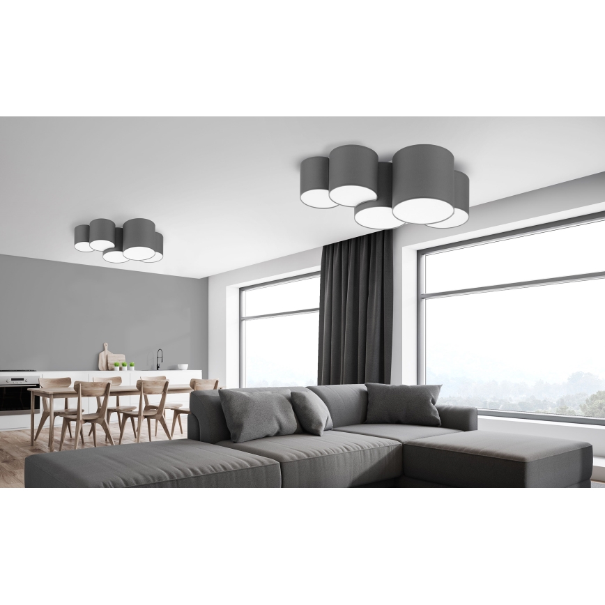 Ceiling light MONA 5xE27/15W/230V grey
