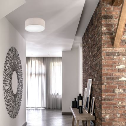 Ceiling light MONTE 1xE27/60W/230V d. 35 cm beige