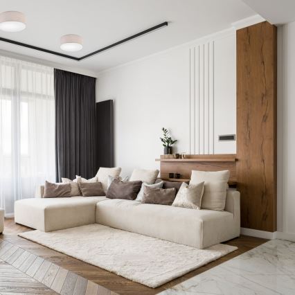Ceiling light MONTE 1xE27/60W/230V d. 35 cm beige