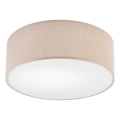 Ceiling light MONTE 1xE27/60W/230V d. 35 cm brown