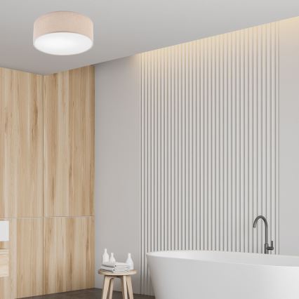 Ceiling light MONTE 1xE27/60W/230V d. 35 cm brown