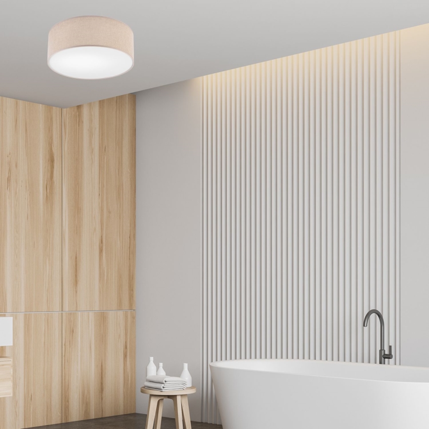 Ceiling light MONTE 1xE27/60W/230V Ø 35 cm brown