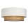 Ceiling light NATIA 1xE27/60W/230V dia. 45 cm white/brown