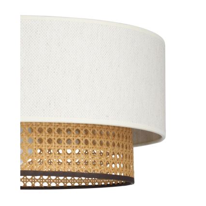 Ceiling light NATIA 1xE27/60W/230V dia. 45 cm white/brown