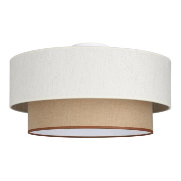 Ceiling light NATIA 1xE27/60W/230V white/brown